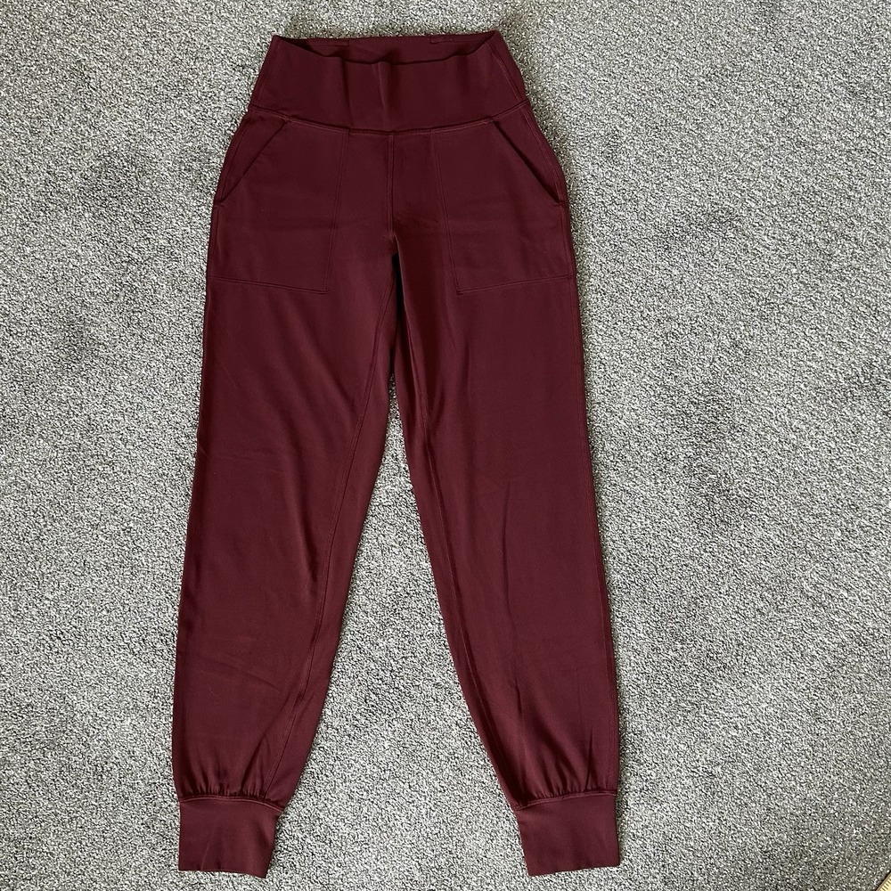 Lululemon Align Joggers Size 4 Red Merlot High Rise Buttery Soft